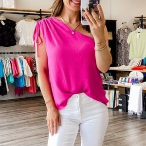 Chasing Sunsets One Shoulder Top